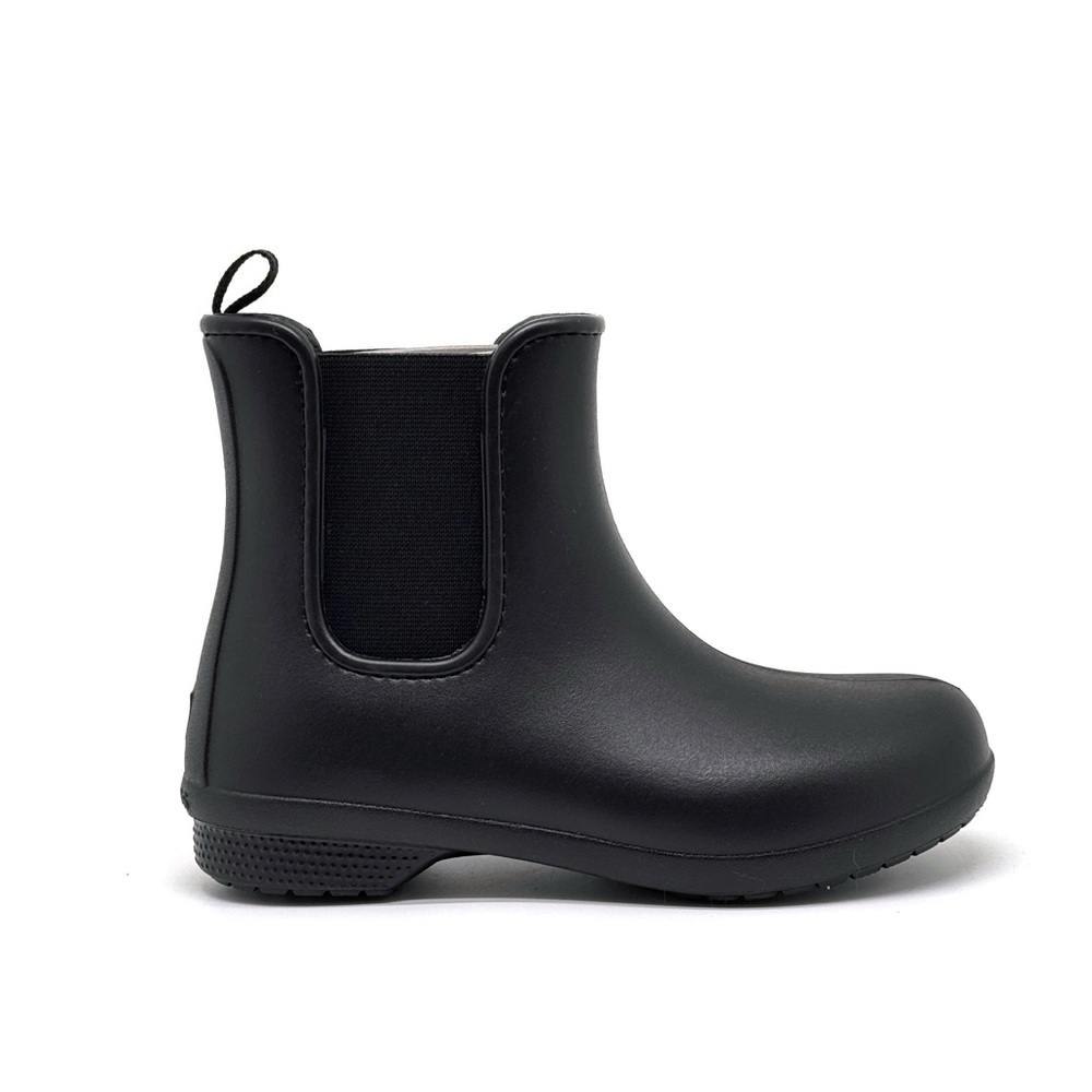CROCS Freesail Chelsea Ankle Boots Black Size 4